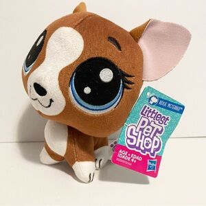 Littlest Pet Shop Puppy Dog Plush Roxie McTerrier Pet Stuffed Animal LPS 7” New
